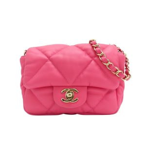 CHANEL 【再降價】粉色羊皮 肩背包